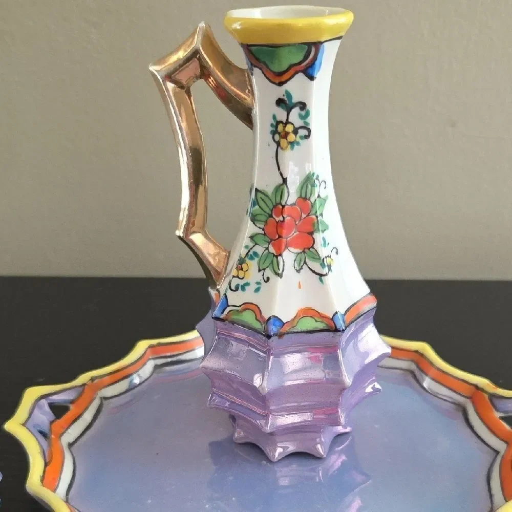 Vintage Japenese Salt, Pepper, Oil, and Tray Set